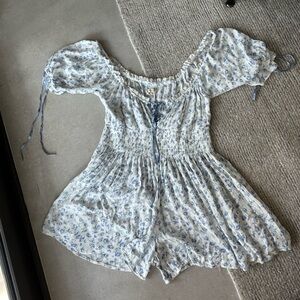 Floral Off-Shoulder Romper